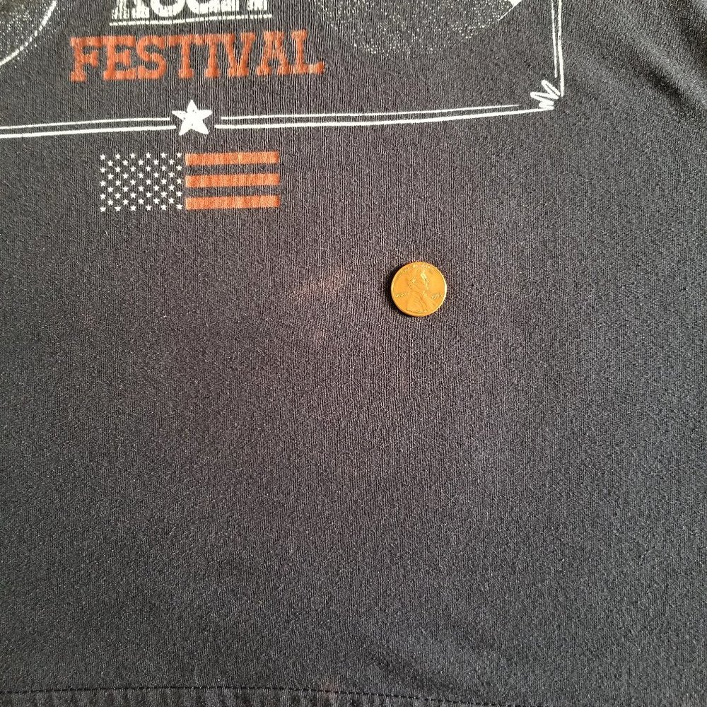 The 50‑50 T‑Shirt Men’s Nashville Rock Festival 1978 Born Free CrewNeck Black XL - Picture 8 of 12